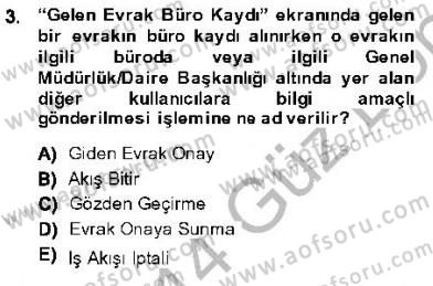 Ulusal Yargı Ağı Projesi 1 Dersi 2013 - 2014 Yılı (Final) Dönem Sonu Sınav Soruları 3. Soru