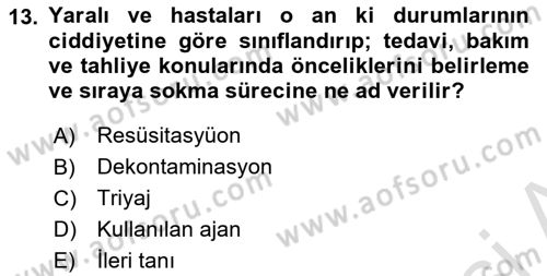 Kbrn Savunma Ve Güvenlik Dersi 2021 - 2022 Yılı Yaz Okulu Sınav Soruları 13. Soru
