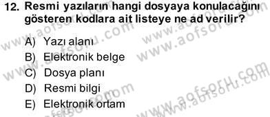 Hukuk Dili Ve Adli Yazışmalar Dersi 2013 - 2014 Yılı (Vize) Ara Sınav Soruları 12. Soru