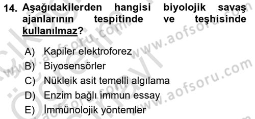 Kbrn Savunma Ve Güvenlik Dersi 2022 - 2023 Yılı Yaz Okulu Sınav Soruları 14. Soru