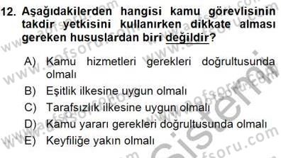 Adalet Meslek Etiği Dersi 2015 - 2016 Yılı (Final) Dönem Sonu Sınav Soruları 12. Soru