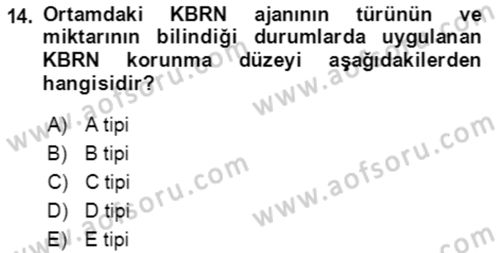 Kbrn Savunma Ve Güvenlik Dersi 2018 - 2019 Yılı (Final) Dönem Sonu Sınav Soruları 14. Soru