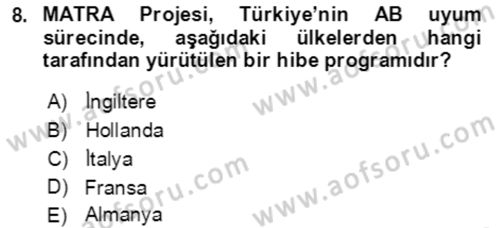 Acil Çağrı Yönetimi Dersi 2021 - 2022 Yılı (Final) Dönem Sonu Sınav Soruları 8. Soru