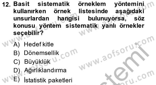 Uluslararası İlişkilerde Araştırma Yöntemleri Dersi 2013 - 2014 Yılı (Vize) Ara Sınav Soruları 12. Soru