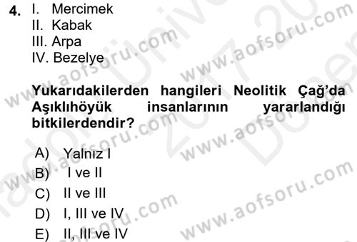 Gastronomi Tarihi Dersi 2017 - 2018 Yılı (Final) Dönem Sonu Sınav Soruları 4. Soru