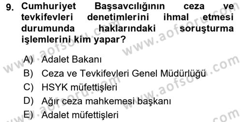 Kalem Mevzuatı Dersi 2015 - 2016 Yılı (Final) Dönem Sonu Sınav Soruları 9. Soru