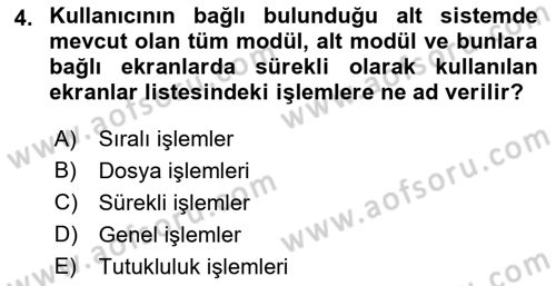 Ulusal Yargı Ağı Projesi 2 Dersi 2018 - 2019 Yılı (Vize) Ara Sınav Soruları 4. Soru