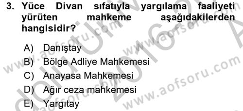 Kalem Mevzuatı Dersi 2016 - 2017 Yılı (Vize) Ara Sınav Soruları 3. Soru