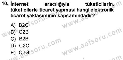 Büro Teknolojileri Dersi 2013 - 2014 Yılı (Vize) Ara Sınav Soruları 10. Soru