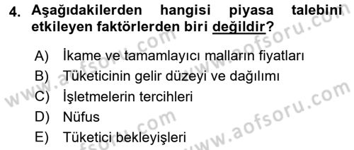 Afet Ekonomisi Ve Sigortacılığı Dersi 2023 - 2024 Yılı (Final) Dönem Sonu Sınav Soruları 4. Soru