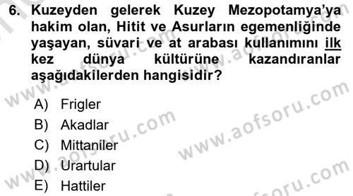 Arkeolojik Alan Yönetimi Dersi 2025 - 2026 Yılı (Vize) Ara Sınav Soruları 6. Soru