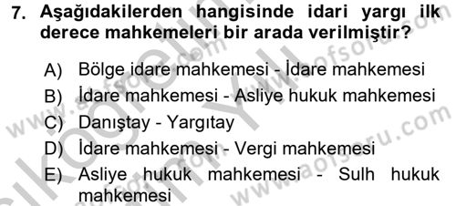 Kalem Mevzuatı Dersi 2016 - 2017 Yılı 3 Ders Sınav Soruları 7. Soru