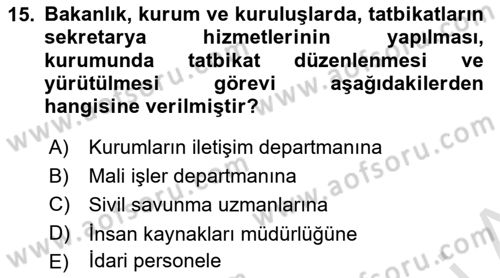 Acil Durum ve Afetlerde Ulaştırma Yönetimi ve Uygulamaları Dersi 2024 - 2025 Yılı (Final) Dönem Sonu Sınav Soruları 15. Soru