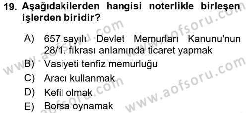 Hukuk Dili Ve Adli Yazışmalar Dersi 2016 - 2017 Yılı 3 Ders Sınav Soruları 19. Soru
