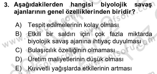 Kbrn Savunma Ve Güvenlik Dersi 2022 - 2023 Yılı Yaz Okulu Sınav Soruları 3. Soru