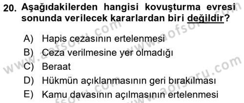 Kalem Mevzuatı Dersi 2018 - 2019 Yılı (Vize) Ara Sınav Soruları 20. Soru
