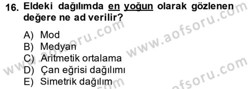 Uluslararası İlişkilerde Araştırma Yöntemleri Dersi 2014 - 2015 Yılı (Final) Dönem Sonu Sınav Soruları 16. Soru