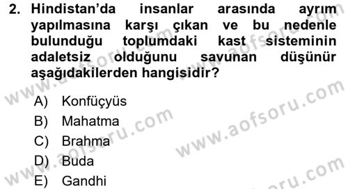 İnsan Hakları Ve Kamu Özgürlükleri Dersi 2015 - 2016 Yılı Tek Ders Sınav Soruları 2. Soru