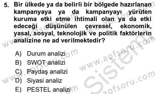 Acil Durum ve Afet Farkındalık Eğitimi Dersi 2021 - 2022 Yılı (Vize) Ara Sınav Soruları 5. Soru