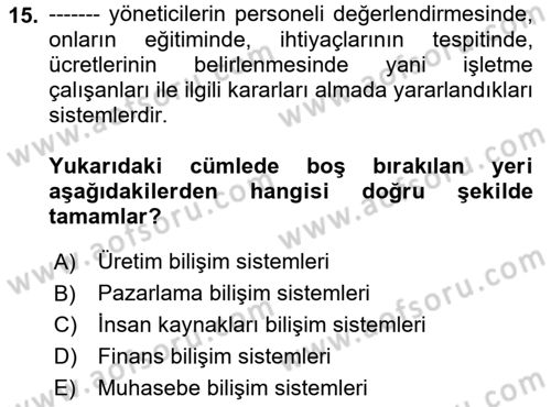 Menü Yönetimi Dersi 2015 - 2016 Yılı (Final) Dönem Sonu Sınav Soruları 15. Soru