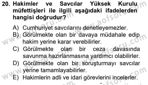 Kalem Mevzuatı Dersi 2013 - 2014 Yılı (Final) Dönem Sonu Sınav Soruları 20. Soru