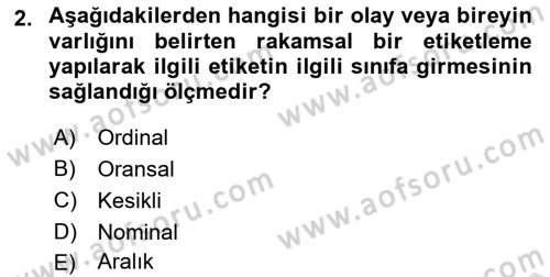 Uluslararası İlişkilerde Araştırma Yöntemleri Dersi 2024 - 2025 Yılı (Final) Dönem Sonu Sınav Soruları 2. Soru