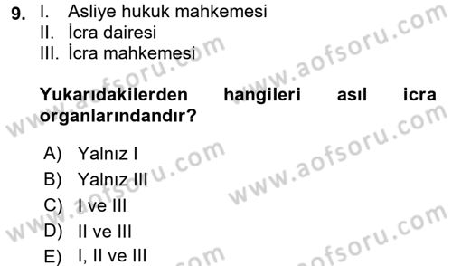 Kalem Mevzuatı Dersi 2017 - 2018 Yılı 3 Ders Sınav Soruları 9. Soru