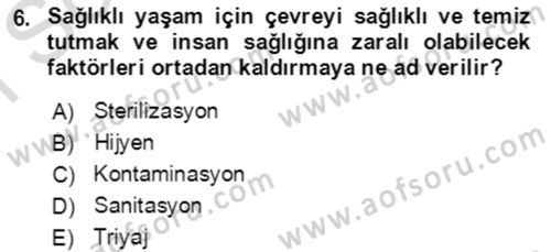 Kbrn Savunma Ve Güvenlik Dersi 2019 - 2020 Yılı (Final) Dönem Sonu Sınav Soruları 6. Soru