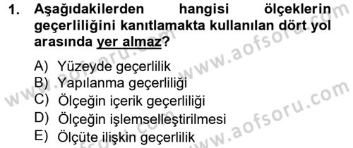 Uluslararası İlişkilerde Araştırma Yöntemleri Dersi 2012 - 2013 Yılı (Vize) Ara Sınav Soruları 1. Soru