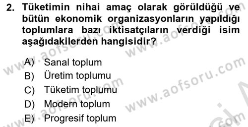 Afet Ekonomisi Ve Sigortacılığı Dersi 2023 - 2024 Yılı (Vize) Ara Sınav Soruları 2. Soru