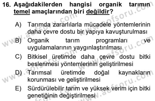 Gastronominin Temelleri Dersi 2020 - 2021 Yılı Yaz Okulu Sınav Soruları 16. Soru