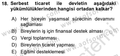 Yemek Sosyolojisi Dersi 2024 - 2025 Yılı (Final) Dönem Sonu Sınav Soruları 18. Soru