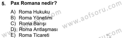 Arkeolojik Alan Yönetimi Dersi 2012 - 2013 Yılı (Final) Dönem Sonu Sınav Soruları 5. Soru