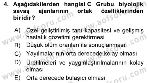 Kbrn Savunma Ve Güvenlik Dersi 2024 - 2025 Yılı (Final) Dönem Sonu Sınav Soruları 4. Soru