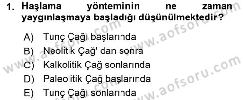 Gastronomi Tarihi Dersi 2015 - 2016 Yılı (Final) Dönem Sonu Sınav Soruları 1. Soru