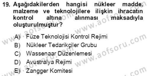 Kbrn Savunma Ve Güvenlik Dersi 2021 - 2022 Yılı (Vize) Ara Sınav Soruları 19. Soru
