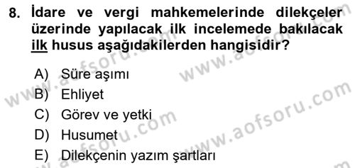 Kalem Mevzuatı Dersi 2018 - 2019 Yılı (Final) Dönem Sonu Sınav Soruları 8. Soru