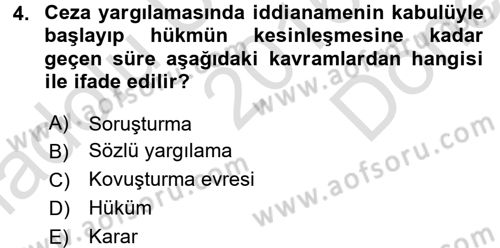Hukuk Dili Ve Adli Yazışmalar Dersi 2016 - 2017 Yılı (Final) Dönem Sonu Sınav Soruları 4. Soru