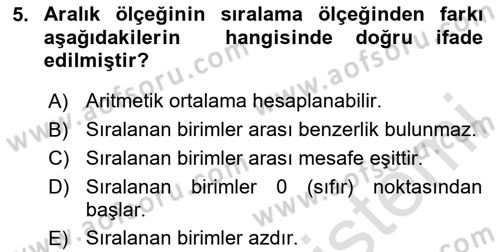 Uluslararası İlişkilerde Araştırma Yöntemleri Dersi 2025 - 2026 Yılı (Vize) Ara Sınav Soruları 5. Soru