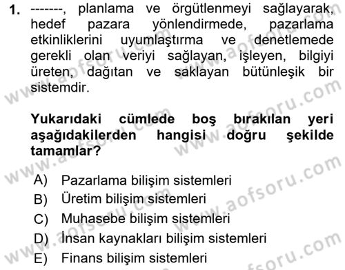 Menü Yönetimi Dersi 2018 - 2019 Yılı Yaz Okulu Sınav Soruları 1. Soru