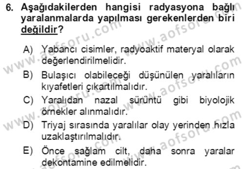 Kbrn Savunma Ve Güvenlik Dersi 2018 - 2019 Yılı (Final) Dönem Sonu Sınav Soruları 6. Soru
