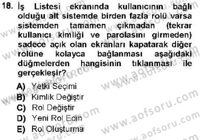 Ulusal Yargı Ağı Projesi 1 Dersi 2012 - 2013 Yılı (Vize) Ara Sınav Soruları 18. Soru