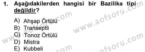 Ortaçağdan Günümüze Anadolu Uygarlıkları Dersi 2012 - 2013 Yılı (Vize) Ara Sınav Soruları 1. Soru