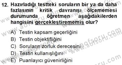 Bilimsel Araştırma Yöntemleri Dersi 2014 - 2015 Yılı (Final) Dönem Sonu Sınav Soruları 12. Soru
