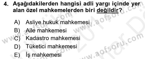 Kalem Mevzuatı Dersi 2017 - 2018 Yılı (Vize) Ara Sınav Soruları 4. Soru