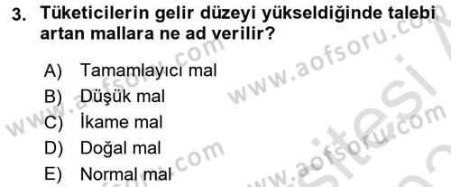 Afet Ekonomisi Ve Sigortacılığı Dersi 2020 - 2021 Yılı Yaz Okulu Sınav Soruları 3. Soru