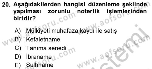Hukuk Dili Ve Adli Yazışmalar Dersi 2018 - 2019 Yılı Yaz Okulu Sınav Soruları 20. Soru
