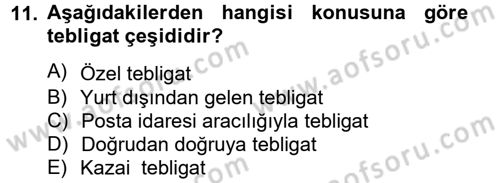 Hukuk Dili Ve Adli Yazışmalar Dersi 2012 - 2013 Yılı (Final) Dönem Sonu Sınav Soruları 11. Soru