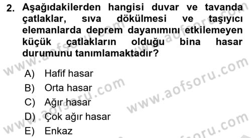 Arama Kurtarma Bilgisi ve Etik Değerler Dersi 2023 - 2024 Yılı (Final) Dönem Sonu Sınav Soruları 2. Soru
