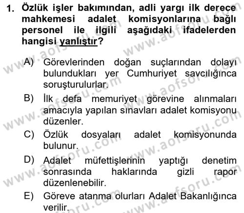 Kalem Mevzuatı Dersi 2015 - 2016 Yılı (Vize) Ara Sınav Soruları 1. Soru